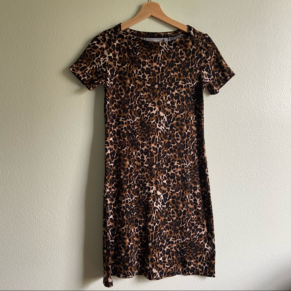 100% Cotton Leopard Print Dress